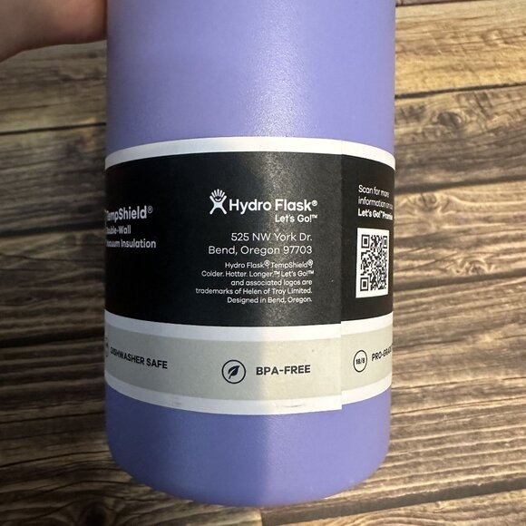 NWT HydroFlask 24oz Wide Flex Straw Cap *Never Used* (Lupine) - Picture 12 of 14